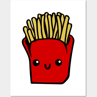 Happy french fries Posters and Art